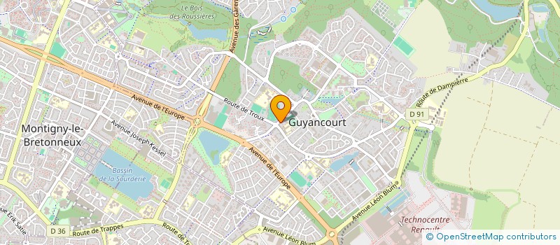 localisation de l'entreprise SINGAR BATIMENT  GUYANCOURT