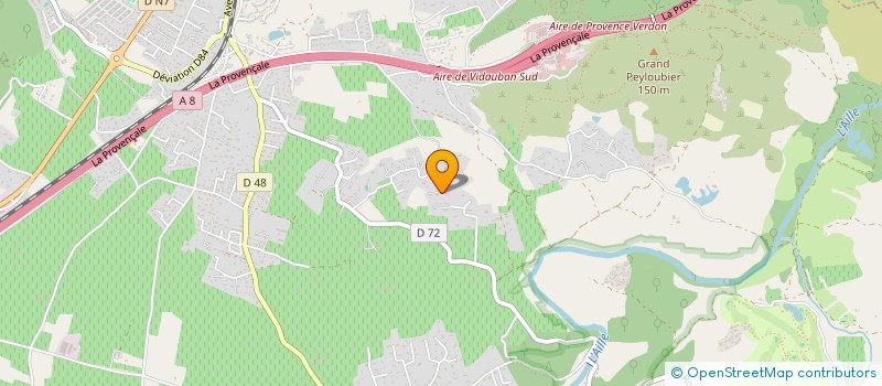 localisation de l'entreprise SINGBIRD  VIDAUBAN