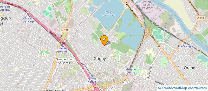 localisation de l'entreprise SINGE  GRIGNY