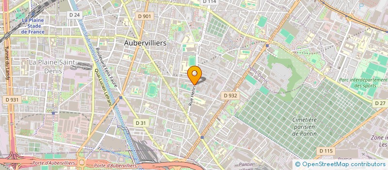 localisation de l'entreprise SINGHA ALIMENTATION à AUBERVILLIERS
