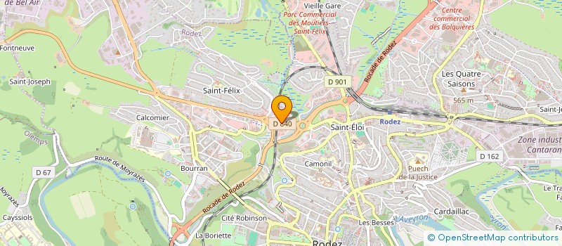 localisation de l'entreprise SINGLARD AVEYRON FITNESS à RODEZ