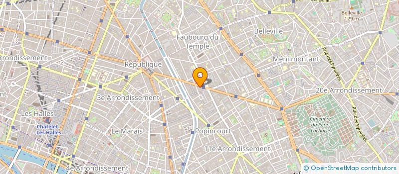 localisation de l'entreprise SINGTIME  PARIS