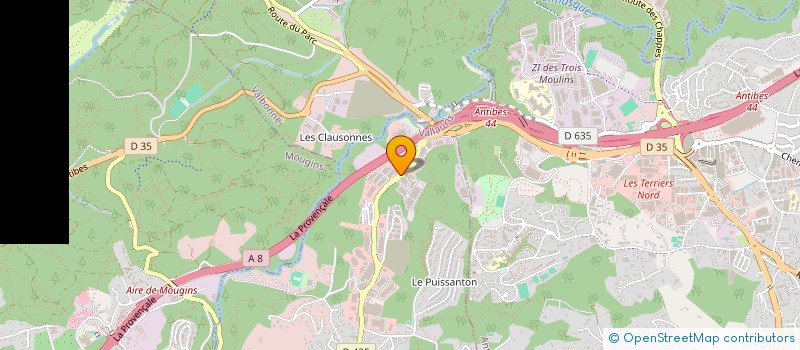 localisation de l'entreprise SINHATEC à VALLAURIS