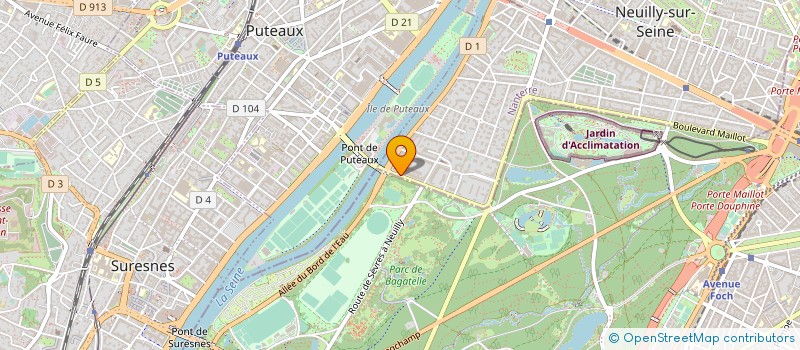 localisation de l'entreprise SINIBALDI à NEUILLY-SUR-SEINE