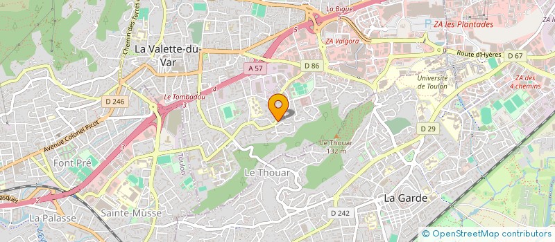 localisation de l'entreprise SINIBALDI à LA VALETTE-DU-VAR