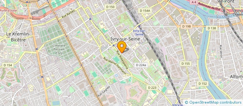 localisation de l'entreprise SINIO à IVRY-SUR-SEINE
