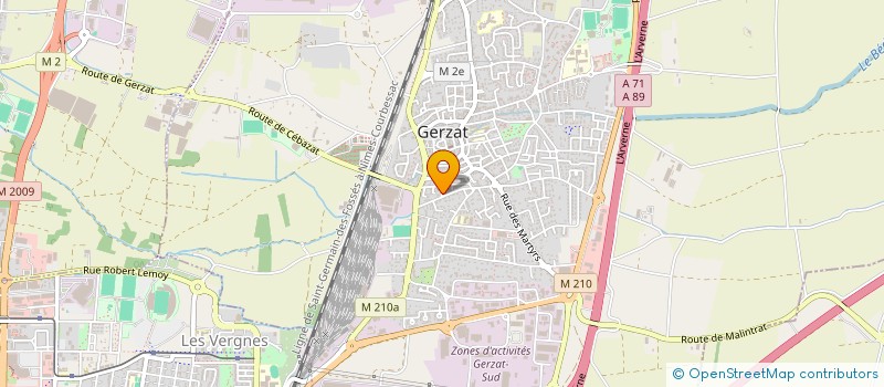 localisation de l'entreprise SINITS'ART  GERZAT