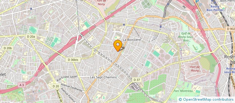 localisation de l'entreprise SINKINOX à MONTREUIL