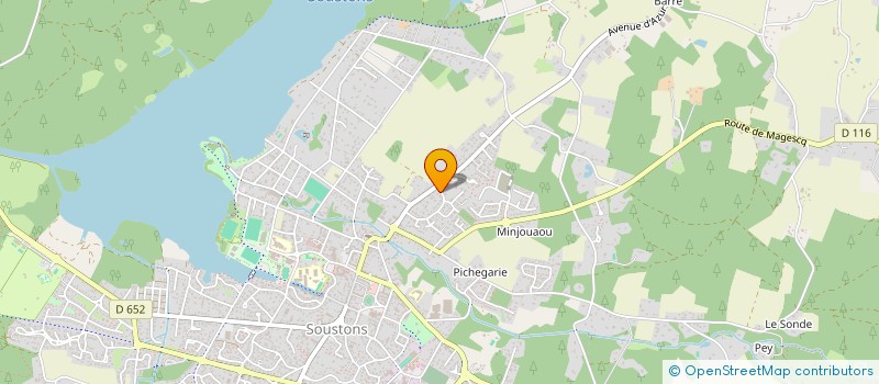 localisation de l'entreprise SINNAEVE  SOUSTONS