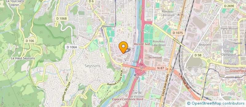 localisation de l'entreprise SINNOV à SEYSSINS