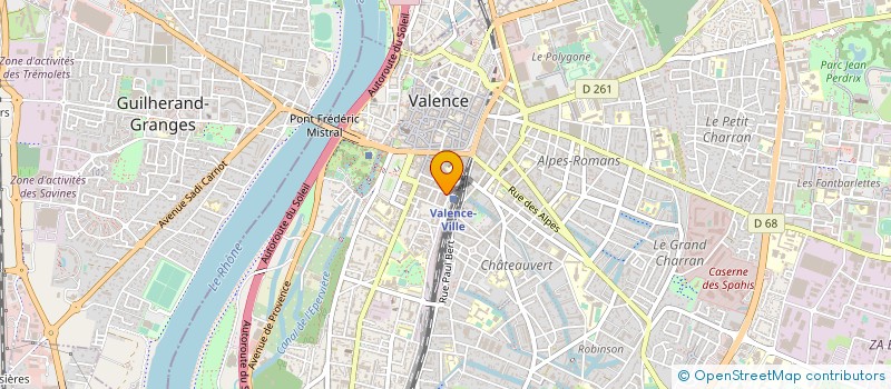 localisation de l'entreprise SINO SHEEN FRANCE à VALENCE