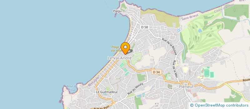 localisation de l'entreprise SINOCA  PLENEUF-VAL-ANDRE
