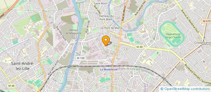 localisation de l'entreprise SINOLIB à MARCQ-EN-BARŒUL