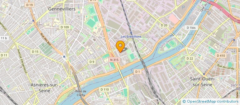 localisation de l'entreprise SINOMET  ASNIERES-SUR-SEINE