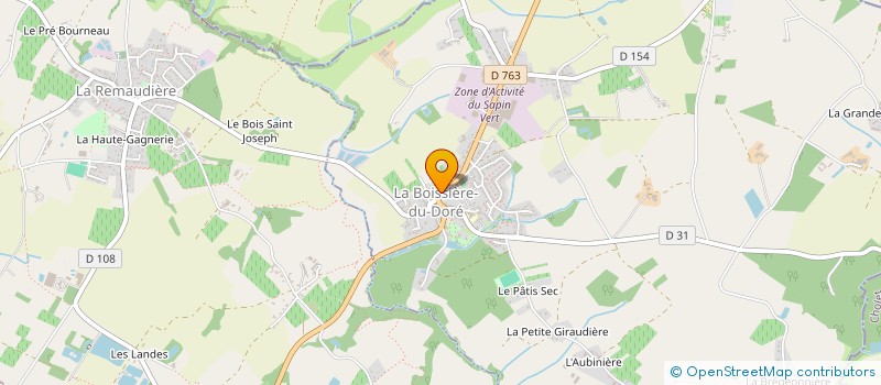 localisation de l'entreprise SINOPLE  LA BOISSIERE-DU-DORE