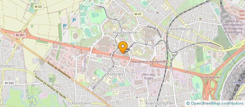 localisation de l'entreprise SINOR à STRASBOURG