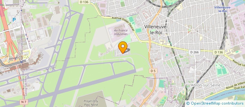 localisation de l'entreprise SINORA  VILLENEUVE-LE-ROI