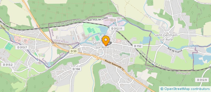localisation de l'entreprise SINORA HOLDING à SAINT-REMY-SUR-AVRE