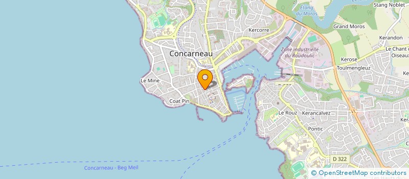 localisation de l'entreprise SINOU VETEMENTS à CONCARNEAU
