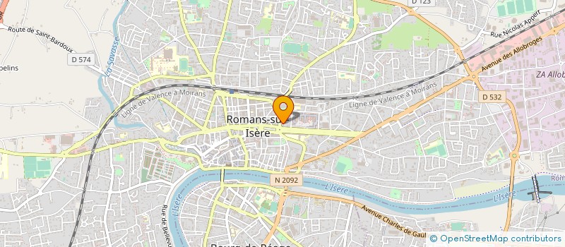 localisation de l'entreprise SINSAMATIC  ROMANS-SUR-ISERE