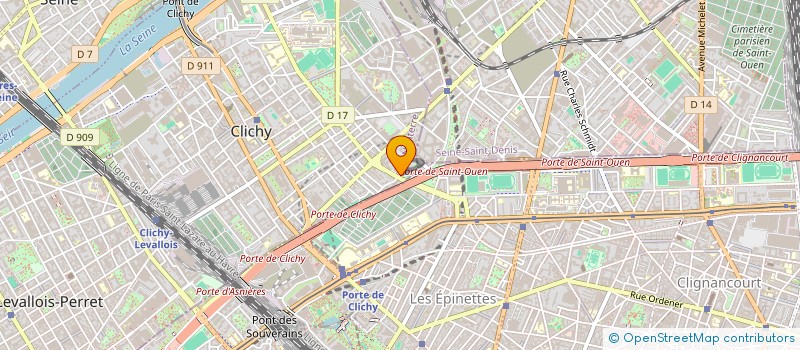 localisation de l'entreprise SINTER BEATCOM à CLICHY