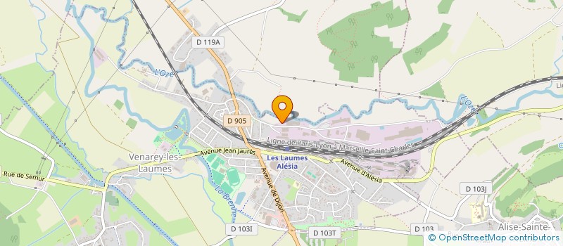 localisation de l'entreprise SINTERMAT à VENAREY-LES-LAUMES