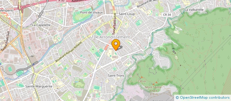 localisation de l'entreprise SINTINELLA. LES CENT-INELLES à MARSEILLE