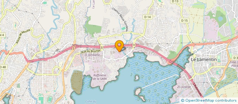 localisation de l'entreprise SINTIPA 18  LE LAMENTIN