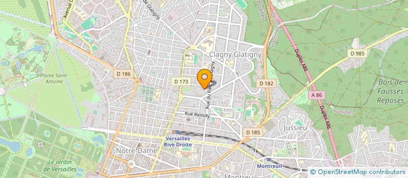localisation de l'entreprise SINTRA à VERSAILLES