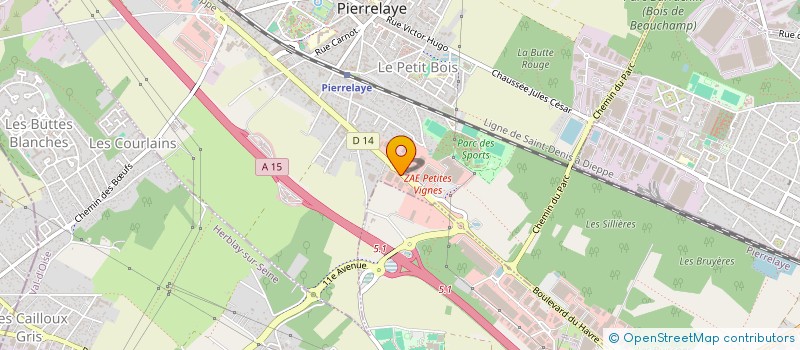 localisation de l'entreprise SINVAL  PIERRELAYE