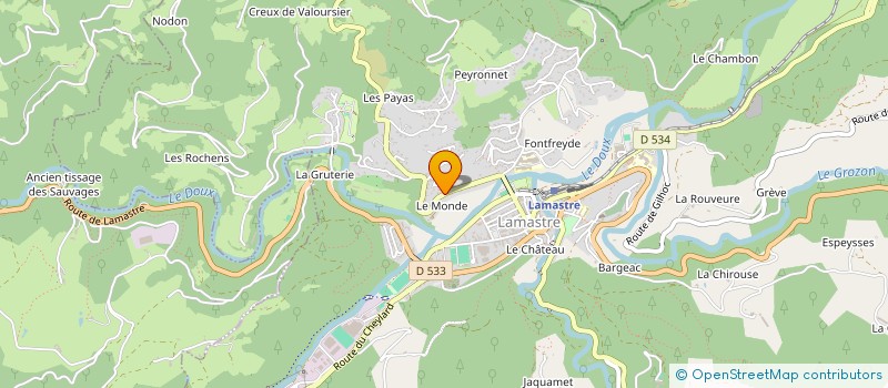 localisation de l'entreprise SINZ BERNARD ET JOEL  LAMASTRE