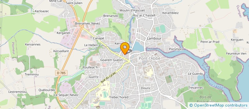 localisation de l'entreprise SIOBHAN ANIM DANCES  PONT L'ABBE