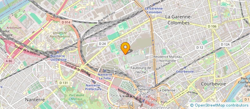 localisation de l'entreprise SIORG  COURBEVOIE