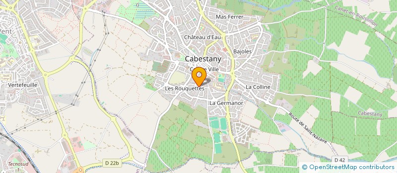 localisation de l'entreprise SIP'ACADEMIE  CABESTANY