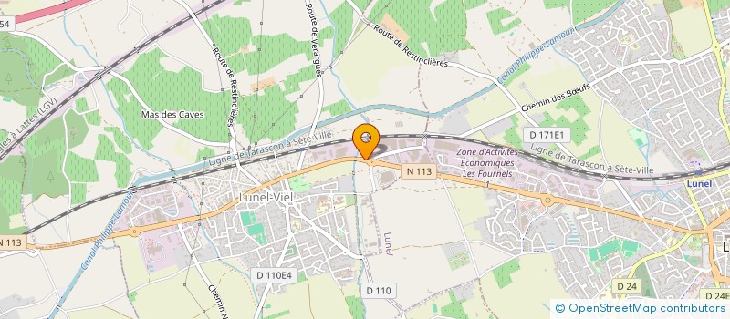 localisation de l'entreprise SIP ALES PISCINES à LUNEL-VIEL