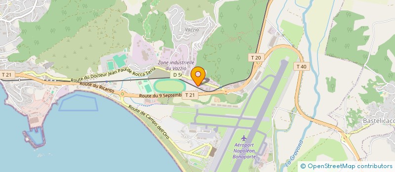 localisation de l'entreprise SIP ENVIRONNEMENT  AJACCIO