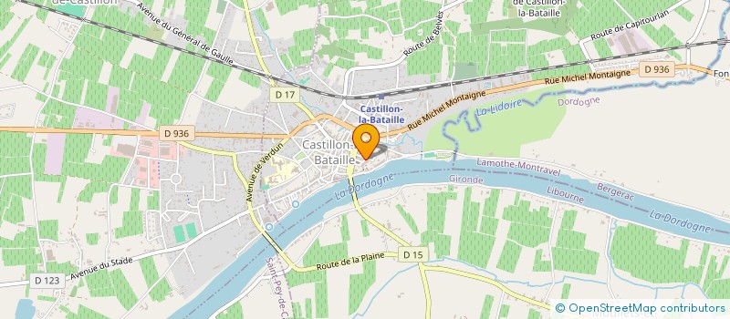 localisation de l'entreprise SIP WINE CLUB  CASTILLON-LA-BATAILLE