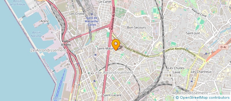 localisation de l'entreprise SIPADE à MARSEILLE