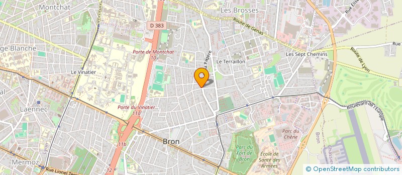 localisation de l'entreprise SIPAS  BRON