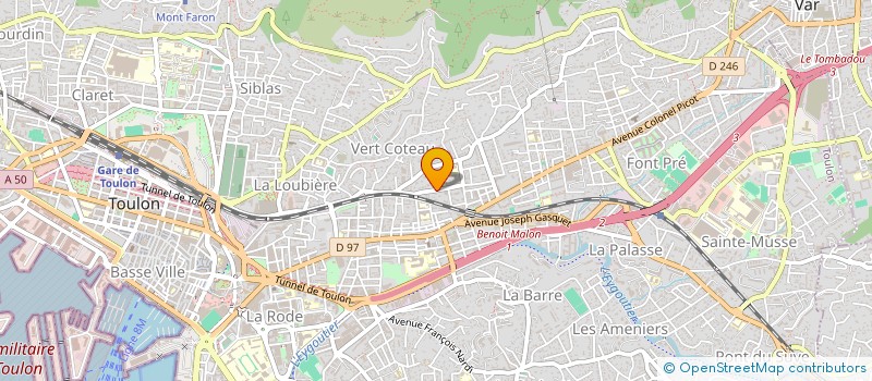 localisation de l'entreprise SIPAT SOCIETE D'INVESTISSEMENTS ET DE PARTICIPATIONS TOULONNAISES à TOULON