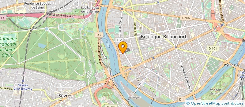 localisation de l'entreprise SIPBA à BOULOGNE-BILLANCOURT