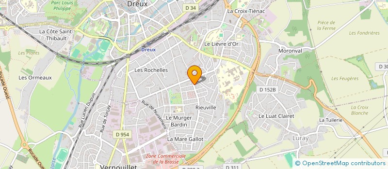 localisation de l'entreprise SIPC SOC INSTALL PLOMBERIE CHAUFFAGE à DREUX