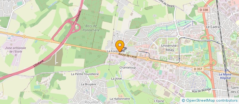 localisation de l'entreprise SIPELEC  LE MANS