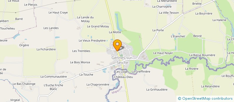 localisation de l'entreprise SIPIA à GENNES-SUR-SEICHE