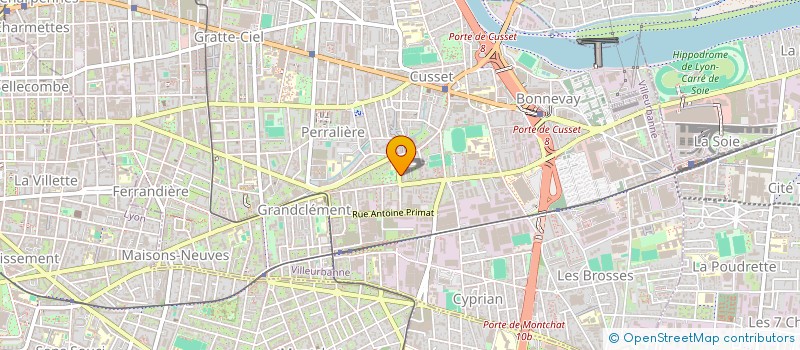 localisation de l'entreprise SIPLAC  VILLEURBANNE