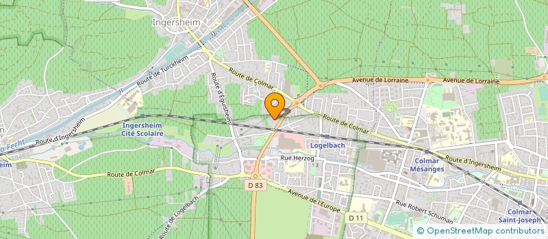 localisation de l'entreprise SIPP MULHOUSE  WINTZENHEIM