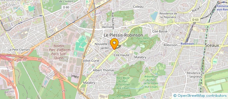 localisation de l'entreprise SIPRIUS à LE PLESSIS-ROBINSON