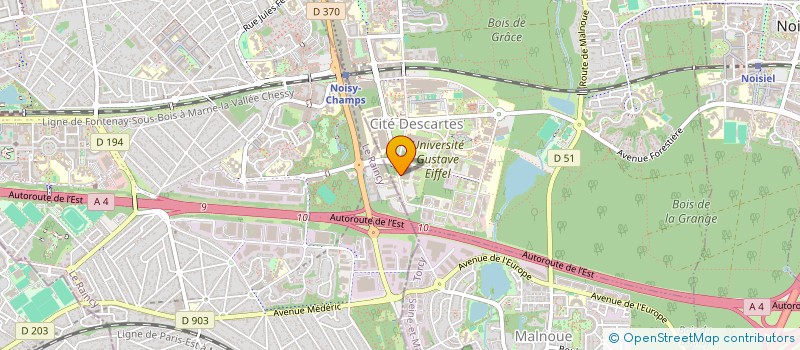 localisation de l'entreprise SIPROJ  CHAMPS-SUR-MARNE