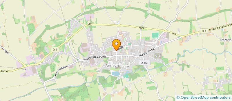 localisation de l'entreprise SIPS  ANNEYRON