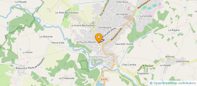 localisation de l'entreprise SIPSA à ROCHECHOUART